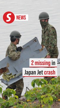 Search continues for 2 missing crew after jet crashes in central Japan