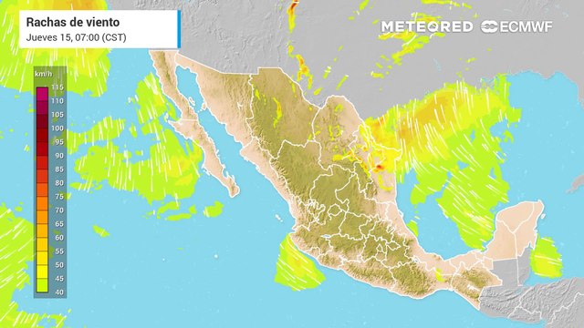 Se mantiene la vigilancia por vientos fuertes en el Norte de México