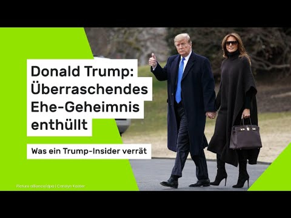 Donald Trump: Überraschendes Ehe-Geheimnis enthüllt - was ein Trump-Insider verrät