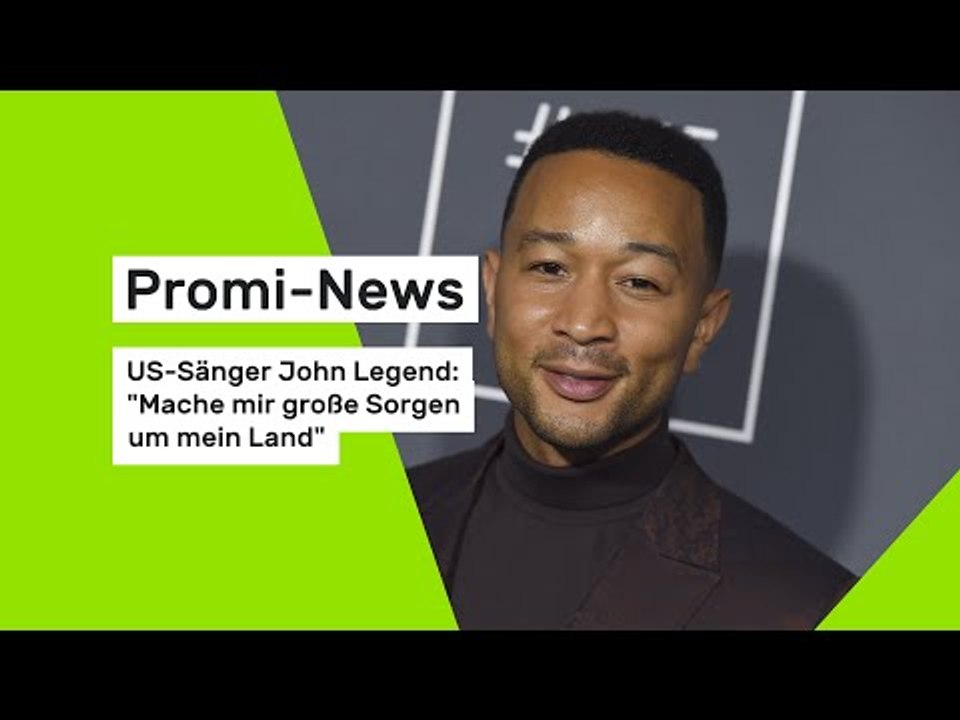 Promi-News: US-Sänger John Legend: 'Mache mir große Sorgen um mein Land'