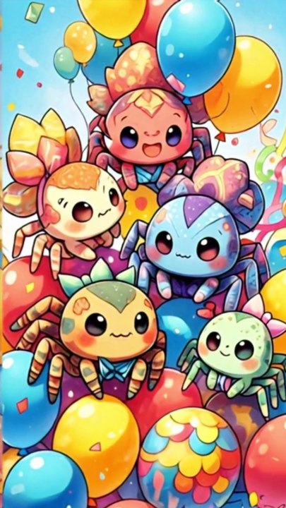 Cute Anime Spider Adventures 🕷️ | Fun & Kawaii Animation!