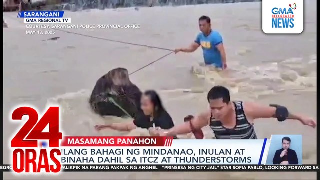 Ilang bahagi ng Mindanao, inulan at binaha dahil sa ITCZ at thunderstorms | 24 Oras