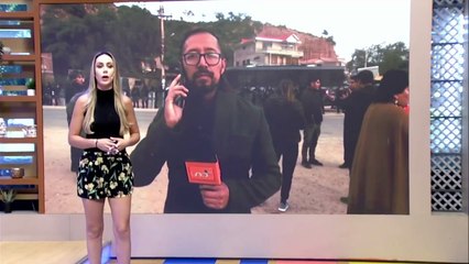 Marcha ‘Evista’ se concentra en Parotani y rechaza la fuerte presencia policial