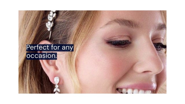 Timeless Glamour with Aura Swarovski Earrings at Ellee Couture Boutique