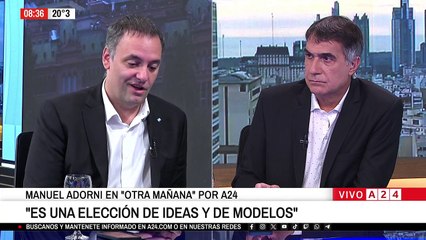 Manuel Adorni en A24