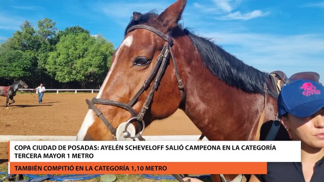Copa ciudad de posadas Ayelén Scheveloff salió campeona en la categoría tercera mayor 1 metro