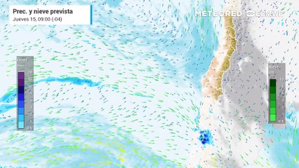 Próximo sábado 17 de mayo con lluvias en el Gran Santiago