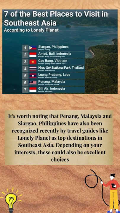 top seven destinations to visit in Southeast Asia #ranking