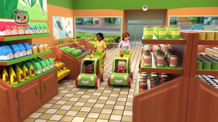 Shopping Cart Race with JJ and Cody! Who Will Win_ 🛒 _ CoComelon Nursery Rhymes & Kids Songs