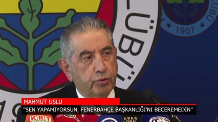 Mahmut Uslu'dan Ali Koç'a: Beceremedin, gitmen lazım