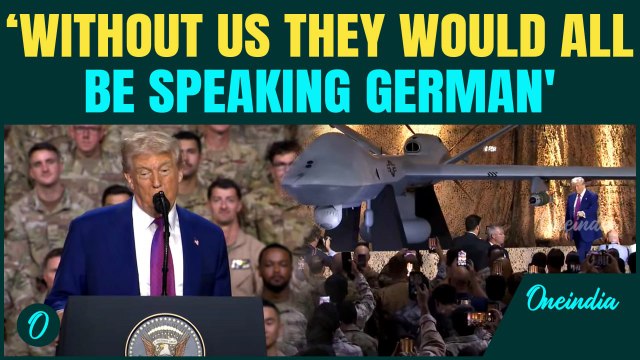 Full Speech: Donald Trump Drops BOMBSHELL Amid Jet Row | U.S. President Addresses Troops in Qatar