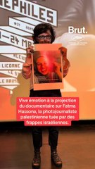Emotion après le documentaire sur Fatma Hassona