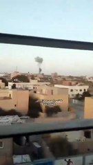 Nouvelles frappes israéliennes dans le secteur de l’hôpital européen de Khan Younes.