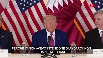 Trump: "Potrei essere ai colloqui di Istanbul"
