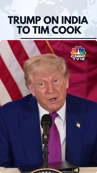 Le président américain Donald Trump affirme que le géant américain de la tech Apple doit produire aux Etats-Unis : "Cela ne nous intéresse pas que vous construisiez en Inde"