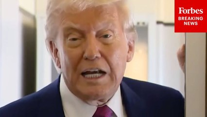 Trump Takes Questions From Reporters On Flight To Abu Dhabi