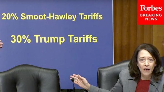 'Smoot-Hawley Tariffs, Which Caused A Recession, Were Only 20%': Maria Cantwell Slams Trump's 30% Tariffs