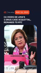Court of Appeals reverses De Lima’s acquittal in 1 drug case