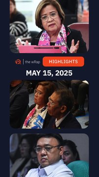 Today's headlines: Leila de Lima, Chel Diokno, Harry Roque & Cassandra Ong | The wRap | May 15, 2025