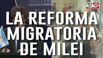 Polémica por la reforma migratoria de anunciada por el gobierno de Javier Milei