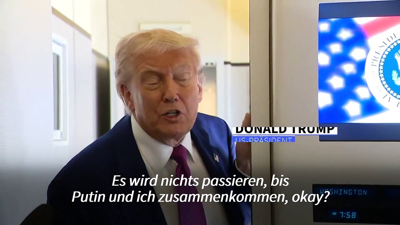 Trump will Putin zum Thema Ukraine treffen: 'Erst dann wird etwas geschehen'