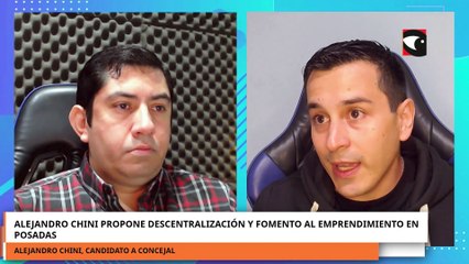 Alejandro Chini propone descentralización y fomento al emprendimiento en Posadas