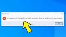 How do i fix the cannot find gpedit.msc error on Windows 10