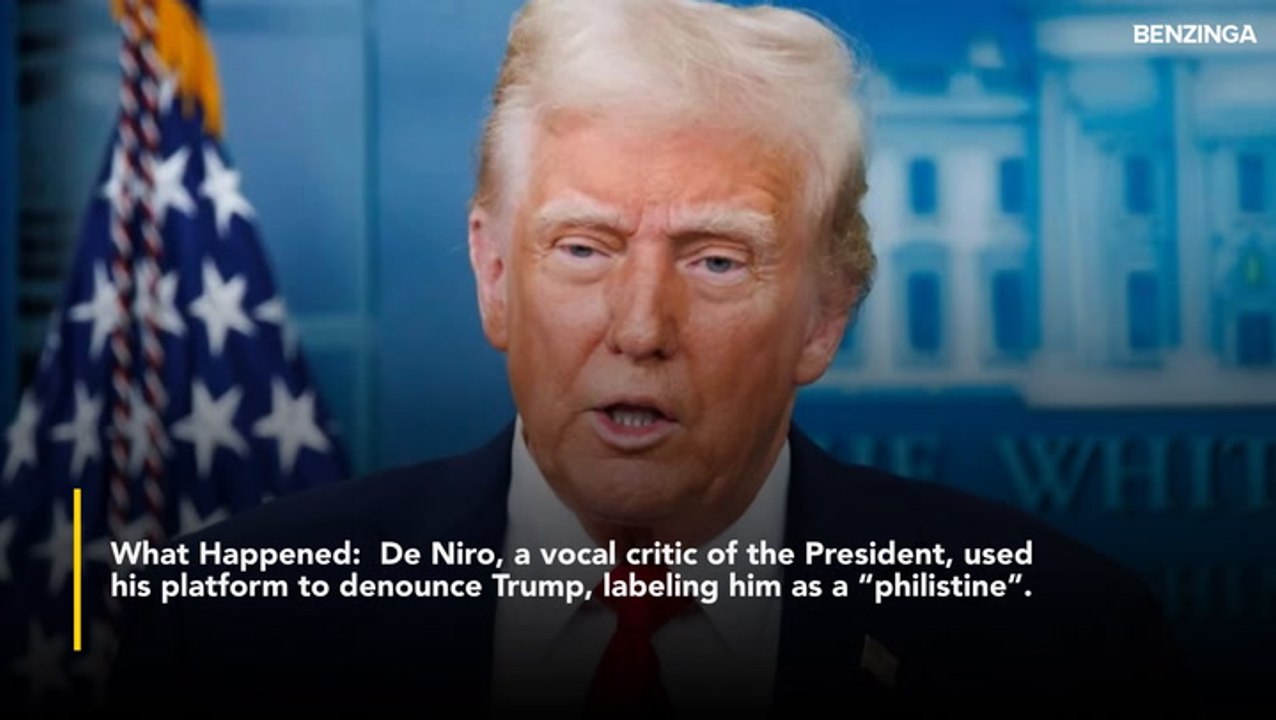 Robert De Niro Slams Trump As A 'Philistine,' Urges Hollywood To Resist 'The Wrath' Of The President: 'You Just Can't Let The Bully Win'
