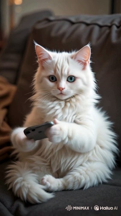 "Lazy Cat Orders Pizza Like a Boss! 📱🍕"