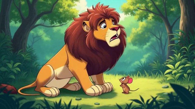 How a Small Mouse Saved a Mighty Lion - A Heartwarming Moral Story