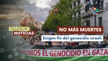 Españoles protestan contra el genocidio a Palestina