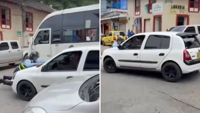 Conductor en Villavicencio arrastró a agente de tránsito que iba a inmovilizar su vehículo
