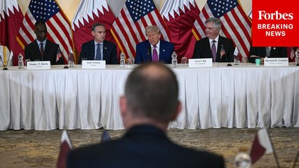 Trump And Top Business Leaders Hold Roundtable In Doha, Qatar