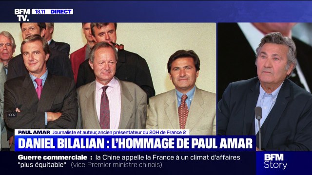 Il ne se considérait jamais comme une star , le journaliste Paul Amar rend hommage à son ami Daniel Bilalian, décédé ce mercredi à 78 ans