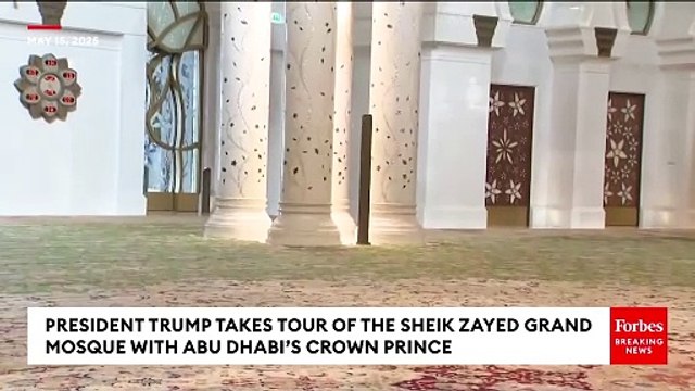 President Trump Takes Tour Of The Sheik Zayed Grand Mosque With Abu Dhabi’s Crown Prince