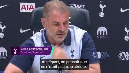 Tottenham - Postecoglou attristé par la rechute de Kulusevski