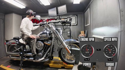 2025 Harley Davidson Icons Collection Fat Boy Gray Ghost Dyno Test