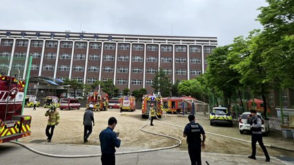 성남 분당대진고 급식실 화재...인명 피해 없어 / YTN
