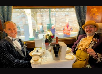 Watch as newlyweds depart Edinburgh after unique wedding day celebrations