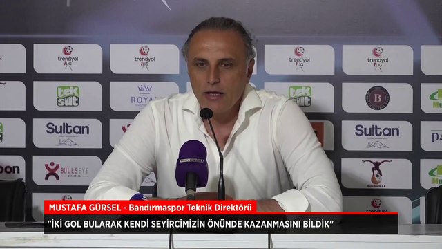 Mustafa Gürsel: İki gol bularak kendi seyircimizin önünde kazanmasını bildik