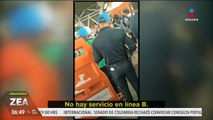 Apagón deja sin servicio a la Línea B del Metro CDMX