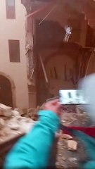 Crollo nell'ex ospedale di Agrigento, un boato e poi il terrore