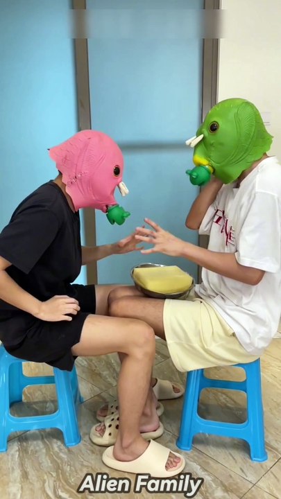 Alien Family😂 Stone Paper Scissor Challenge punishment Part 2 | #Shorts #funny  #comedy  #AlienFamily