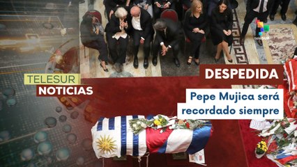 Autoridades asisten a los actos fúnebres del expresidente Pepe Mujica