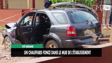 [#Reportage] Cité Mebiame : un chauffard fonce dans le mûr de l’établissement