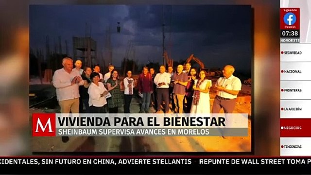 Sheinbaum supervisa avance de viviendas del programa Bienestar en Plan de Ayala, Morelos