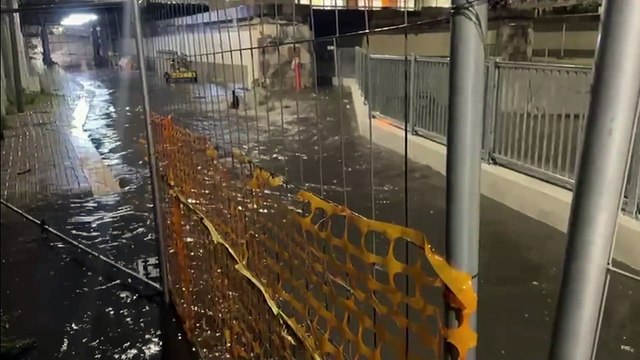Messina, allagato il sottopasso di via Santa Cecilia la pioggia sommerge il cantiere