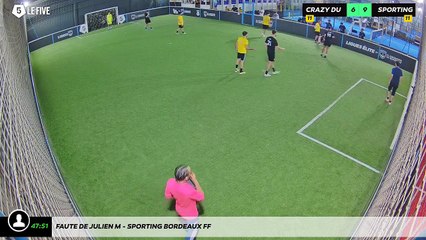 Faute de Julien M - Sporting Bordeaux Ff