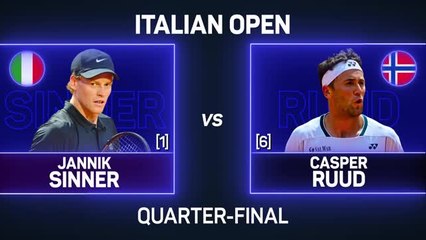 Sinner drops just one game in dominant win over Ruud