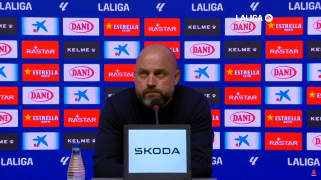 Rueda de prensa de Manolo González, RCD Espanyol vs. FC Barcelona